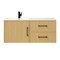 Cutler Razza Collection 42 in Wall Mount Modern Bathroom Vanity - Natural FV-RAZ-NATURA42 - alternate 1