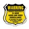 Signmission 24 Hour Surveillance Shield Sign Warning, 18 inch X 18 inch, Vinyl Decal, 2PK SHI-D-2PACK-18-354 - alternate 1