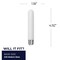 Bulbrite LED Filament, 5 Watt Dimmable T9 5 inch Light Bulb, Frost Glass Finish, E26 Base, 5000K, 400 Lumens, 4PK 862105 - alternate 5