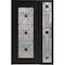 Vdomdoors Aluminum Door Iron 1655 Black Entry Steel Metal Classic Painted 50 x 80 (36+14 x 80)-Right Inswing IRON1655EXD-BLK-W36+14xH80-RH-I - alternate 1