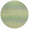 Homeroots 8' Artichoke Green Round Striped Washable Indoor Outdoor Area Rug 608791 - alternate 3