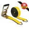 Mytee Products 2inx30ft Ratchet Strap w/Delta Ring 3333 lbs WLL Car Tie Down Strap for Truck, 20PK RS230Dx20 - alternate 2