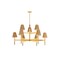 Hudson Valley Lighting Lindenwood 47.5 in. Chandelier Aged Brass 3448-AGB - alternate 4