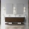 James Martin Vanities Allamari 72" Double Vanity, Sable w/ 3 CM White Zeus Silestone Top D640-V72-SBL-WWZ - alternate 4