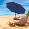 Simple Deluxe 9' Solar Umbrella 32 LED Lighted Patio Umbrella Table Market Umbrella with Push Button Tilt/Crank O LGBRLA9LEDDBL - alternate 3