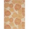 Homeroots 6' X 9' Orange And Ivory Floral Indoor Outdoor Area Rug 550202 - alternate 1