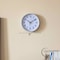 Clockswise Silver 8-In Analog Clock - Silent, Non-Ticking for Wall, Office Desk, Table and Shelf QI004744.SI.8 - alternate 4
