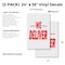 Signmission We Deliver, Vinyl Decals Only 24 Inch x 36 Inch, Vinyl Decal, 2PK DSB-2436-2PACK-We Deliver - alternate 2