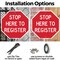 Signmission Stop Here to Register, 10 inch X 10 inch, Aluminum Metal Signs, 2PK OC-A-2PACK-10-336 - alternate 5