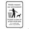 Signmission Kindly Respect Our Environment Please Clean Up Aft Aluminum, 18" x 24", A-1824-25121 A-1824-25121 - alternate 2