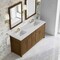 James Martin Vanities Bellshire 72" Double Vanity, Honey Oak w/ 3 CM Lime Delight Silestone Top 660-V72-HNO-3LDL - alternate 4