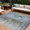 Homeroots 9' X 12' Blue And Beige Nautical Washable Indoor Outdoor Area Rug 630421 - alternate 1