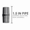 Ace Trading - Nipple 3/8 in. MIP each X 3/8 in. D MIP Black Steel 1-1/2 in. L Nipple 308UP38X112 - alternate 4