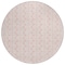 Homeroots 8' Pink And Gray Round Ogee Washable Indoor Outdoor Area Rug 601640 - alternate 3