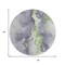 Homeroots 8' Lavender And Lime Green Round Abstract Washable Indoor Outdoor Area Rug 618516 - alternate 4