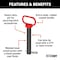 Curt Clevis Pin with Handle and Clip, 1 in Dia Pin, 2, 2-1/2 in OAL, Steel, Powder-Coated 45803 - alternate 2