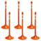Mr. Chain Safety Orange Reflective Light Duty Stanchion (6-Pack) 91578-6 - alternate 1