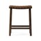 Homeroots 26" Brown Faux Leather and Solid Wood Backless Counter Height Bar Chair 632503 - alternate 3