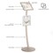 M&T Displays Pale Rose 8.5 x 11 Inch Pedestal Sign Holder with Clear Brochure Holder Menu Board Floor Standing UCUMB41581X9002 - alternate 3