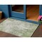 Homeroots 3' X 5' Green And Ivory Abstract Washable Indoor Outdoor Area Rug 612322 - alternate 1