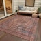 Homeroots 9' X 12' Pink And Mauve Medallion Washable Indoor Outdoor Area Rug 616074 - alternate 3