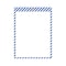C-Line Products 9" x 12" Blue and White Safety Striped Welded Shop Ticket Holders, 25/BX 44105 - alternate 2