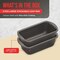 Bakken- Swiss Gray Marble Nonstick Loaf Pans Set of 2, 10.2in and 11in, Oven Safe to 450 DegF, Dishwasher Safe BKLOAFGRY22 - alternate 4