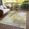 Homeroots 3' X 5' Green Yellow And Purple Abstract Washable Indoor Outdoor Area Rug 602932 - alternate 6