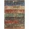 Homeroots 10' X 14' Fern Green Black And Terra Cotta Striped Washable Indoor Outdoor Area Rug 605984 - alternate 3