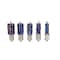 Drill America 5 Piece Set with 1" Depth of Cut - nACo (Nano-Composite) Coated Blue Annular Cutter ANC5-530-501 - alternate 4