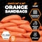 Xpose Safety Woven Polypropylene Sand Bags for Gravel - 14in x 26in 50 lb Limit, Orange, Pallet of 15,000 SBO-1426-FP15000-X - alternate 2
