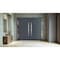 Vdomdoors Metal Double Doors Deux 0729 Gray Graphite Stainless Steel insert 2 Sidelights Entry Modern Painted DEUX0729DEXD-GRE-W12+72+12xH80-LH-O - alternate 3