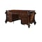 Homeroots 74" Brown Executive Desk With Five Drawers 348663 - alternate 1
