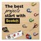 Scotch Expressions Masking Tape, 3in Core, 0.94in x 20 yds, Yellow 3437-PYL - alternate 5