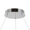Jonathan Y Brice 35" Modern Contemporary Metal Round Integrated LED Pendant, Chrome JYL7220C - alternate 3