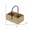 Homeroots 10" Brown Metal And Solid Wood Crate 488013 - alternate 2