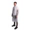 Vguard Disposable Lab Coat, Lightweight Polypropylene, Snap Closure Closure, White, M, 30 PK B1AS12 - alternate 3
