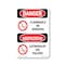 Signmission OSHA Danger Sign, Flammable No Smoking Bilingual, 10in X 7in Aluminum, OS-DS-A-710-VP-1824 OS-DS-A-710-VP-1824 - alternate 1
