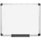 Mastervision Dry Erase Board, Melamine, 23 39/64 in, 35 13/32 in, Aluminum Frame, White, Matte MA0312170MV - alternate 1