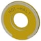 Siemens Washer round for EMERGENCY STOP mushroom pushbutton yellow 3SU1901-0BD31-0AT0 - alternate 3