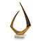 Homeroots 17" Gold And White Aluminum And Marble Abstract Tabletop Sculpture 628141 - alternate 5