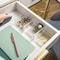Martha Stewart Brody 3 Pack Stack and Slide Plastic Tray Office Desktop Organizer, 3 x 3.75 BE-PB4517-3-CLR-MS - alternate 3