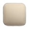 Homeroots 18" Beige Polyester Cube Outdoor Pouf Ottoman 551570 - alternate 3