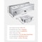 Vevor Commercial Propane Steam Table 4-Pan Outdoor Food Warmer Stainless Steel RTC-4T - alternate 3