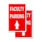Signmission Faculty Parking With Up Arrow, A-Frame & 2 Decals Installed, Heavy-Duty Plastic Frame SBHD-D-2436-FacultyParkingWithUpArrow - alternate 3