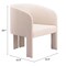 Homeroots 25" Beige Upholstered Arm Chair 572299 - alternate 4
