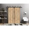 Sartodoors Slab Barn Door Panel, Planum 0017 Oak and Aluminum Strips, Sturdy Finished Flush Modern Doors, Pock PLANUM0017S-DUB-30 - alternate 1