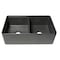 Alfi Brand Grey Matte Workstation 33''X20'' Double Bowl Step Rim Fireclay Farm Sink W/ Accessories ABFS3320D-GM - alternate 3