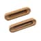 Homeroots Set of Two Brown Teak Wood Drawer Pull Knobs, 2PK 476577 - alternate 4