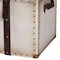 Baxton Studio Nevio Vintage Weathered White Canvas Storage Trunk 253-14073-ZORO - alternate 5